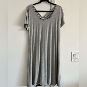 THE WORKSHOP Striped Rayon Midi Dress • XL